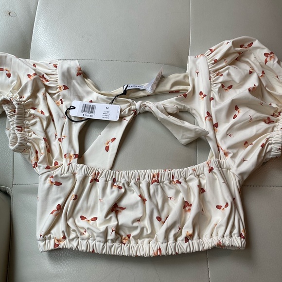 WeWoreWhat Swim Lily Top Flowers and Emily Bottom - Picture 5 of 11